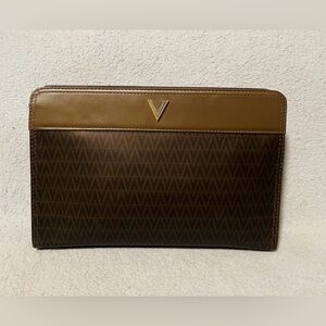 Valentino Vintage Monogram Clutch Bag